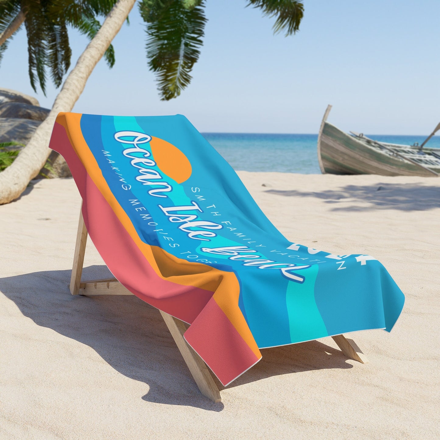 FREE SHIPPING Custom Beach Towel Group with Names - Personalized Mockup Provided Same Day! Family Vacation, Reunions, Girls Trip, Event Gift