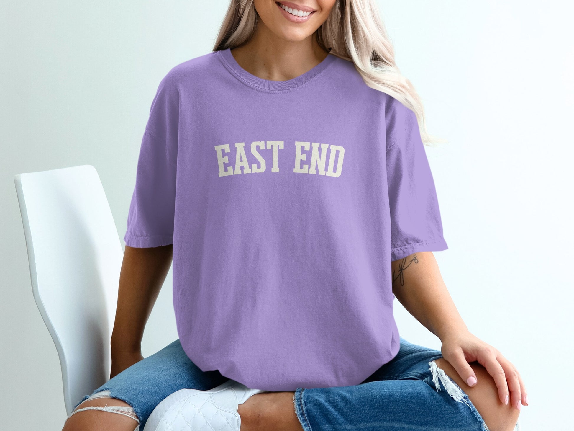 East End Graphic Print Lavender T-Shirt product type