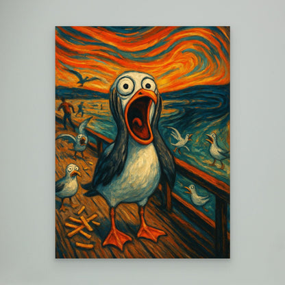 Seagull Scream - Edvard Munch The Scream - Beach Edition