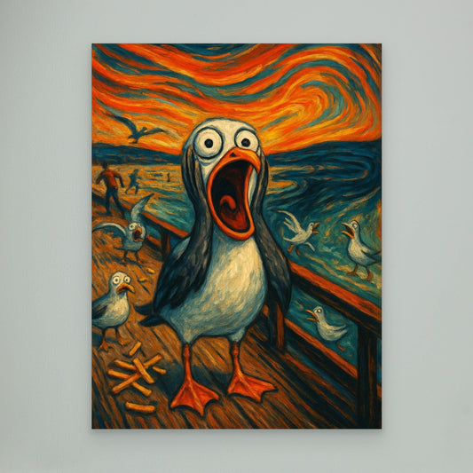 Seagull Scream - Edvard Munch The Scream - Beach Edition