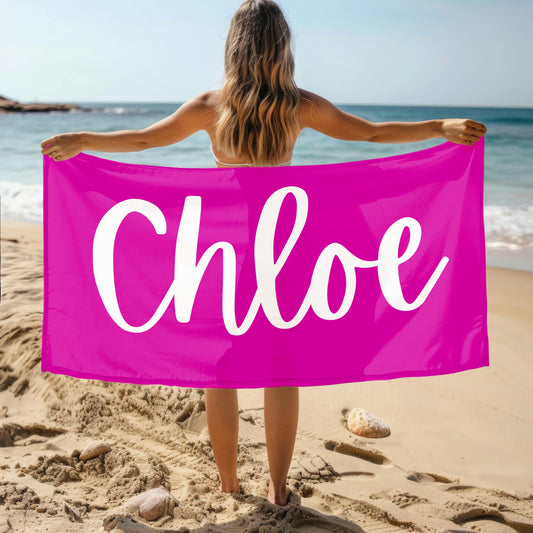 Personalized Name Beach Towel - Same Day Mockup Preview - Custom Orders Available!