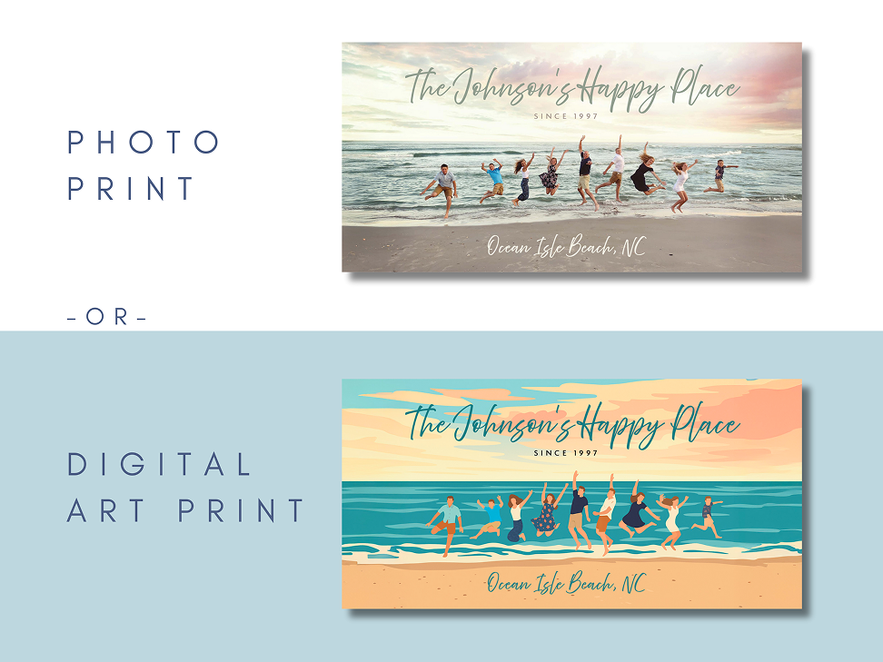Custom Beach Towel - Choose Photo or Custom Digital Art! Great Gift + Matching Sets
