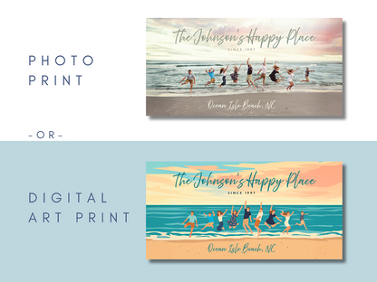 Custom Beach Towel - Choose Photo or Custom Digital Art! Great Gift + Matching Sets