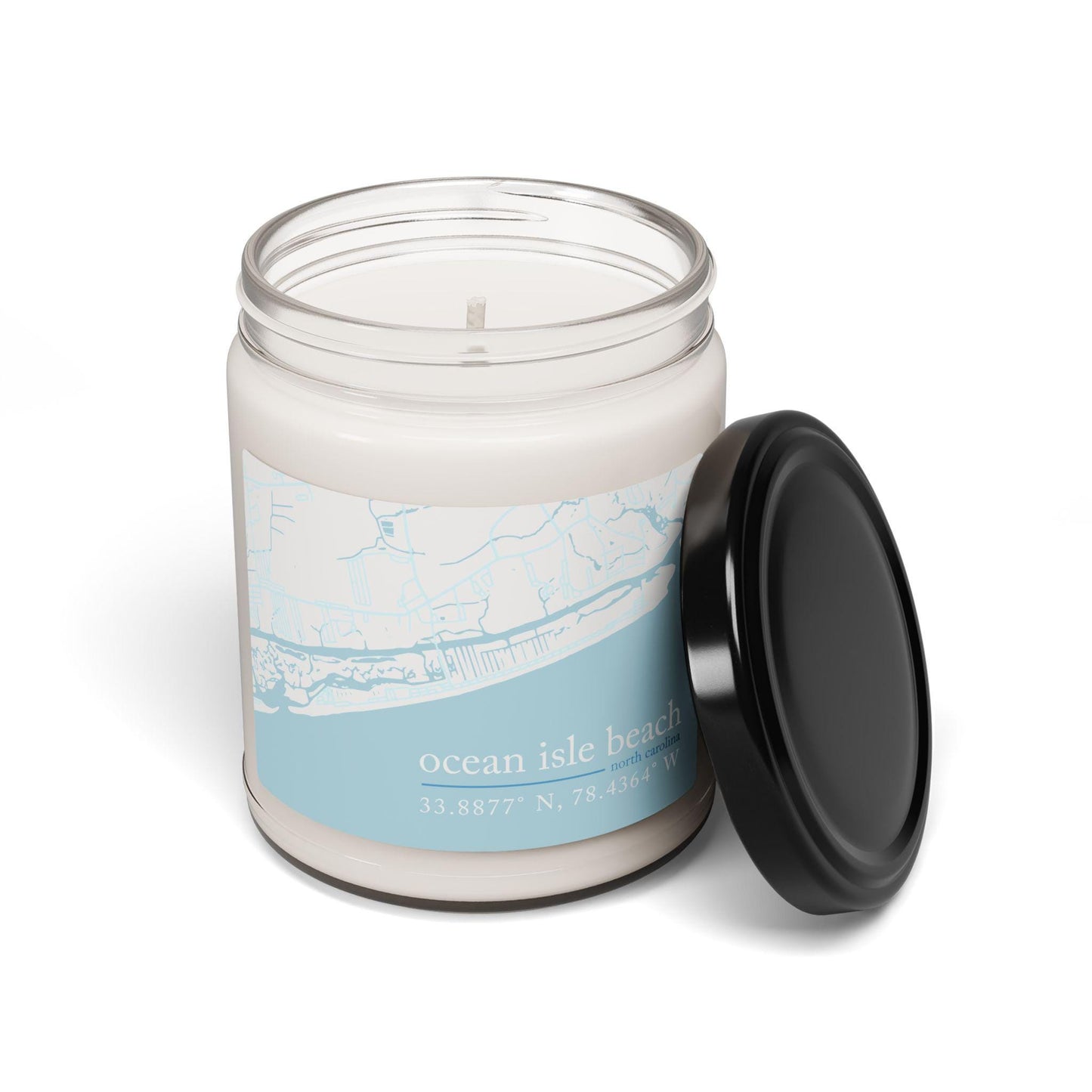 Ocean Isle Beach Scented Soy Candle, Relaxing Home Decor, Nautical Gift for Beach Lovers, Coastal Living, Wedding Favor, Aromatherapy Candle
