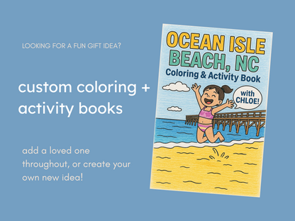 Ocean Isle Beach Coloring + Activity Book